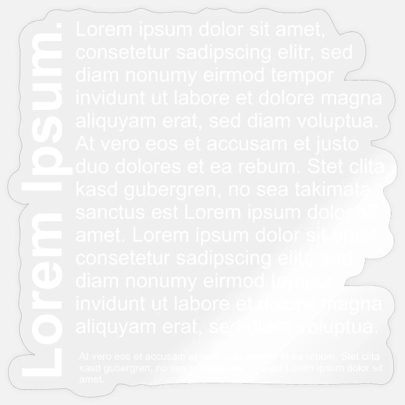 Lorem Ipsum Sticker size S (10 x 10 cm)