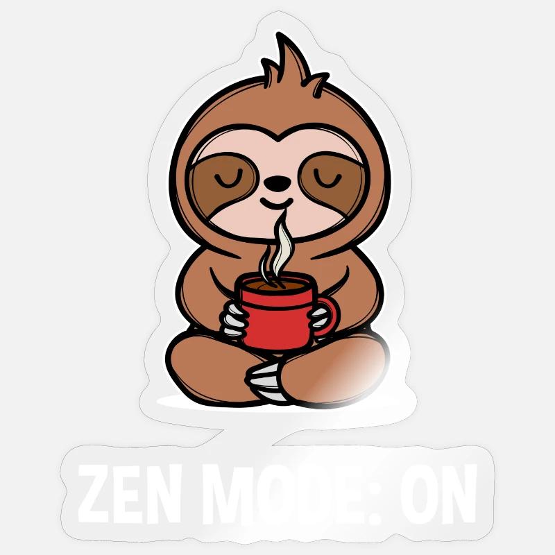 Coffee Lover Coffee Cup Statement Coffee Sticker size S (10 x 10 cm)