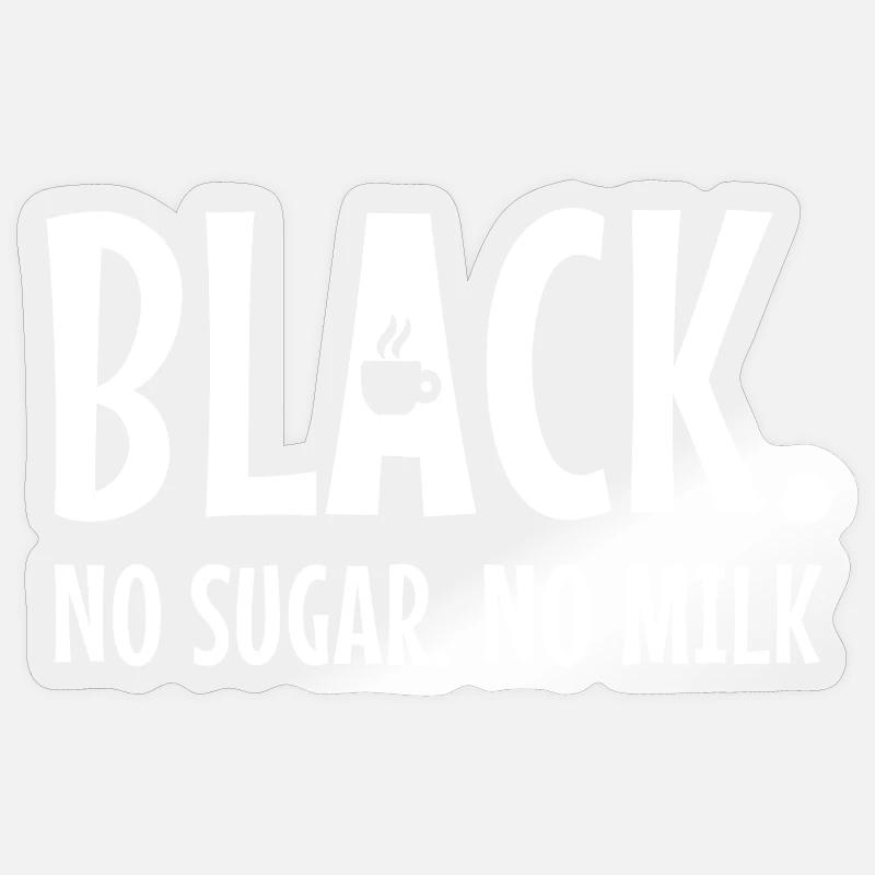 Kaffee Statement Koffein Kaffeetrinker Kaffeetasse - Sticker Größe S (10 x 10 cm) - Transparent glänzend