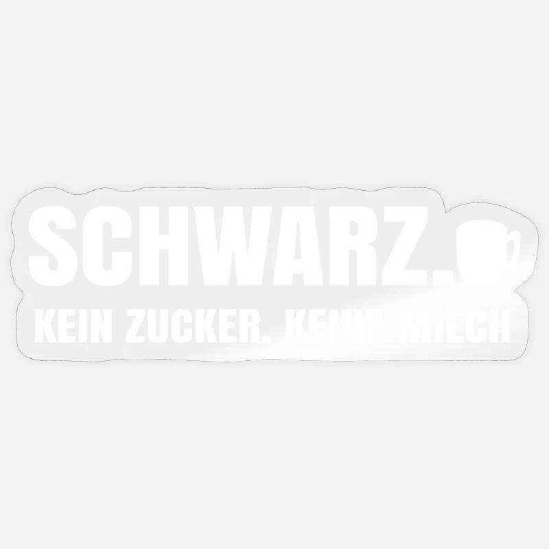 Kaffee Trinken Kaffeetasse Kaffeetrinker Statement - Sticker Größe S (10 x 10 cm) - Transparent glänzend