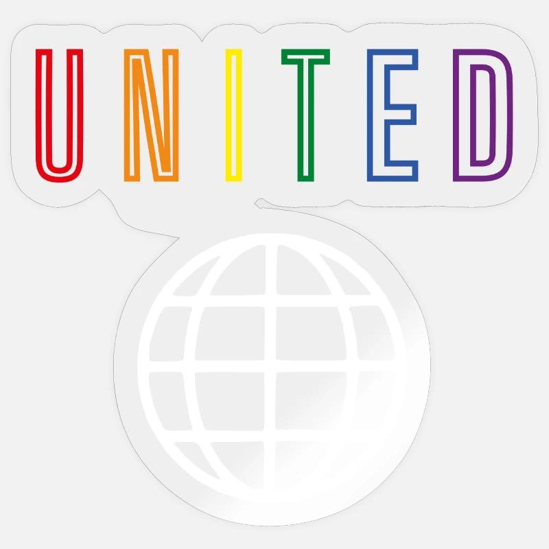 United - Hollow - Front only Sticker size S (10 x 10 cm)