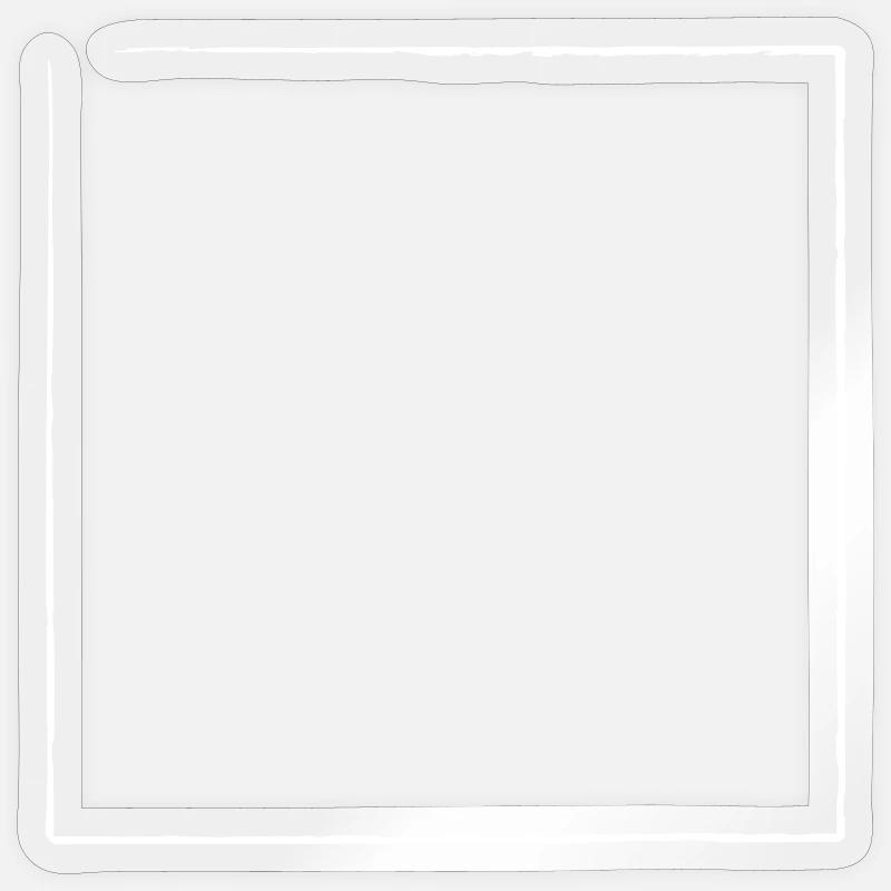 Brosse de cadre effilochée | Graphique vectoriel Sticker taille S (10 x 10 cm)