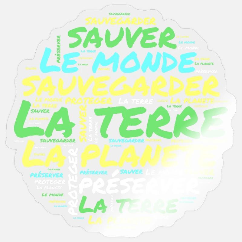 Planète de Mots 01 Sticker taille S (10 x 10 cm)