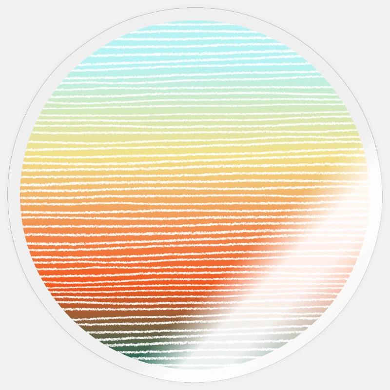 couleurs d’aventure - Sticker taille S (10 x 10 cm) - brillant transparent