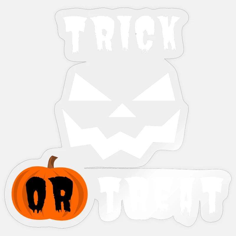 Halloween Trick oder Treat Sticker Größe S (10 x 10 cm)