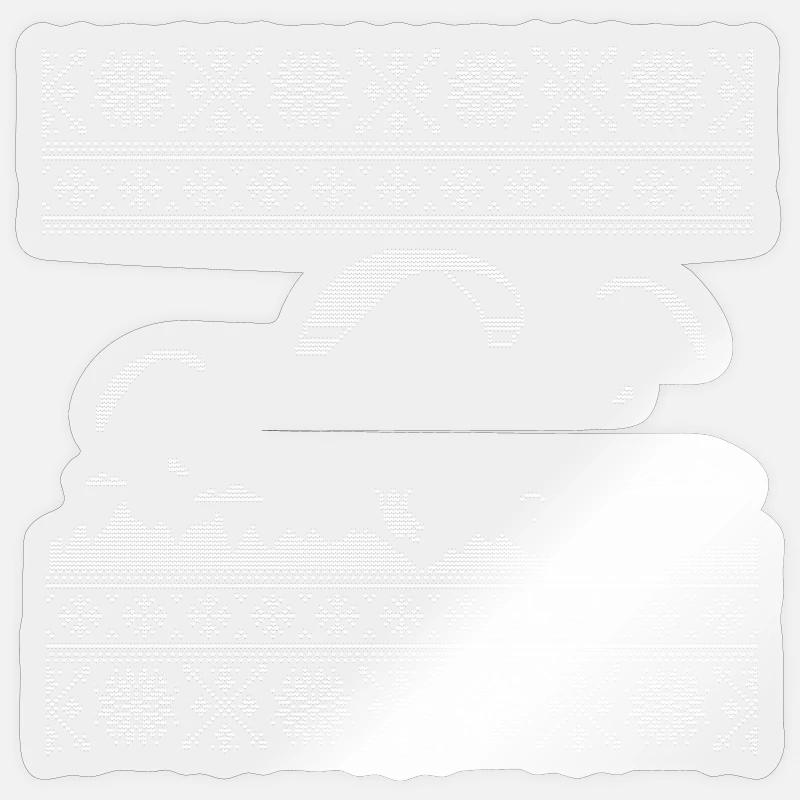 Modèle de tricot Parapente - Sticker taille S (10 x 10 cm) - brillant transparent
