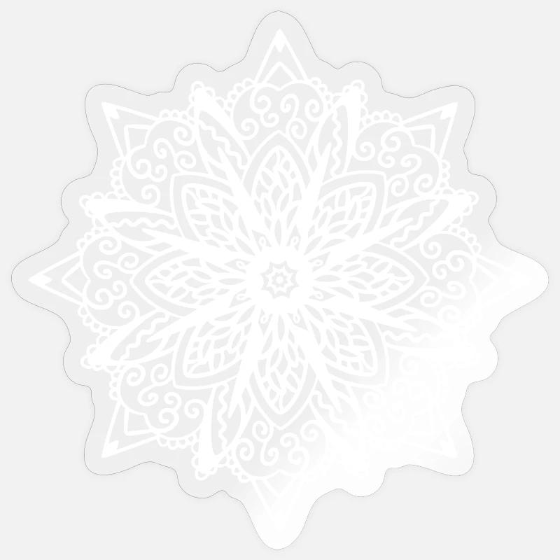 Mandala - Sticker size S (10 x 10 cm) - transparent glossy
