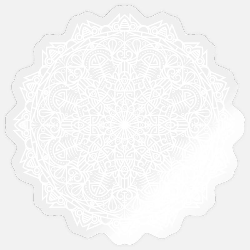 Mandala - Sticker size S (10 x 10 cm) - transparent glossy