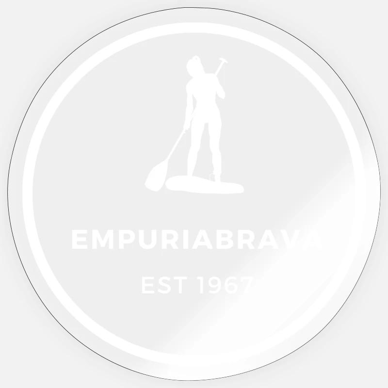 Empuriabrava EST 1967 SUP - Sticker taille S (10 x 10 cm) - brillant transparent