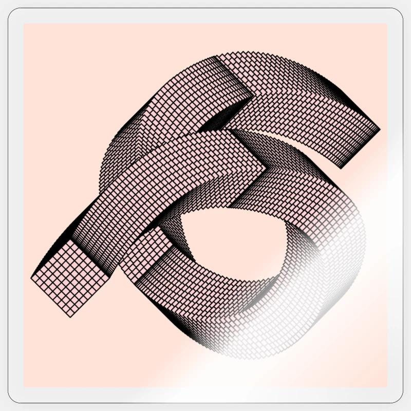 Graphic pattern - Sticker size S (10 x 10 cm) - transparent glossy