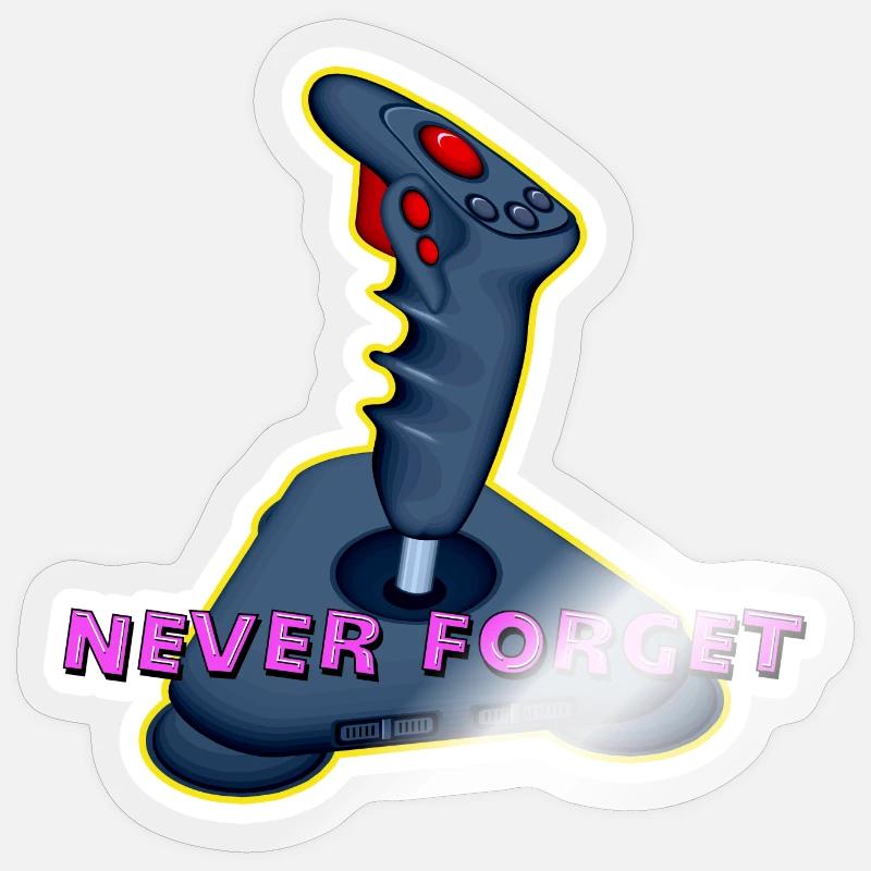 never forget Sticker size S (10 x 10 cm)