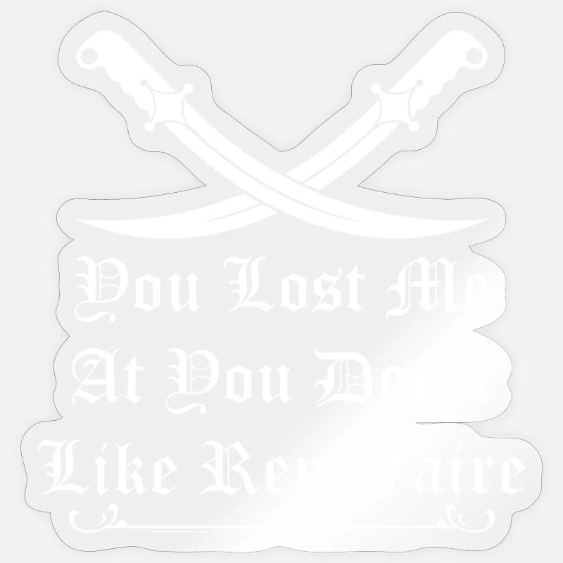 Mittelaltermarkt Schert Mittelalter Design - Sticker Größe S (10 x 10 cm) - Transparent glänzend