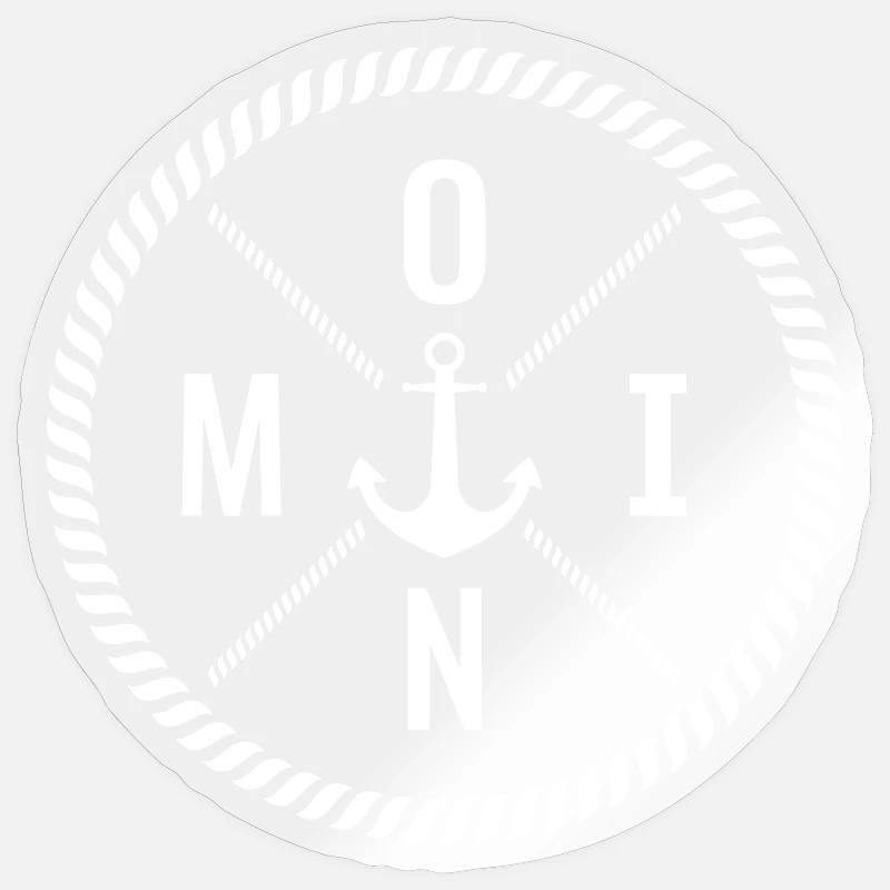 Moin - Sticker Größe S (10 x 10 cm) - Transparent glänzend