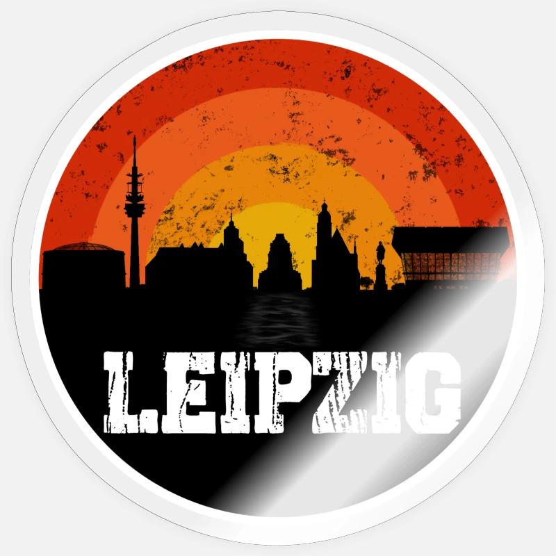 Leipzig Skyline Sticker size S (10 x 10 cm)