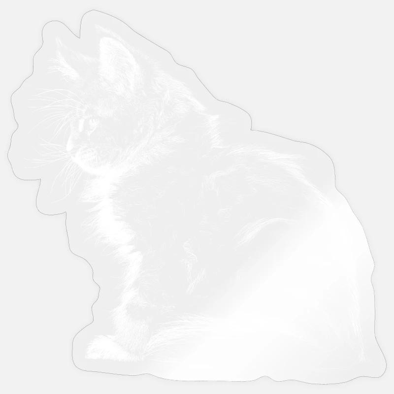 Kitten - Sticker size S (10 x 10 cm) - transparent glossy