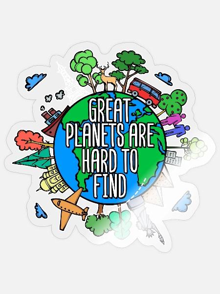 Umwelt Mutter Erde Umweltschutz Baum Naturschutz - Sticker Größe S (10 x 10 cm) - Transparent glänzend