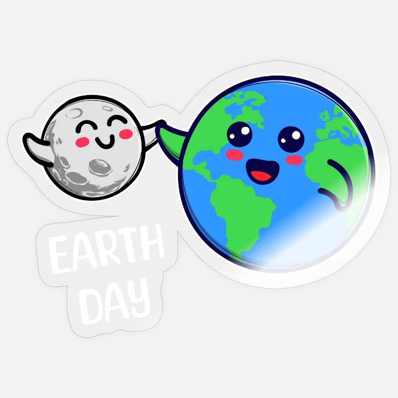 Mutter Erde Umwelt Umweltfreundlich Statement - Sticker Größe S (10 x 10 cm) - Transparent glänzend