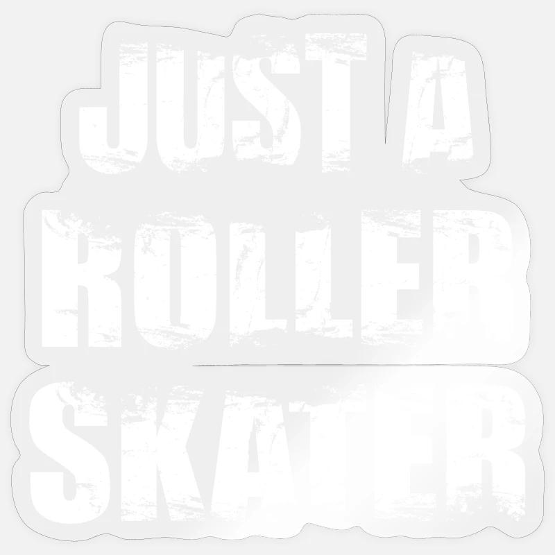 Roller skaters - Sticker size S (10 x 10 cm) - transparent glossy