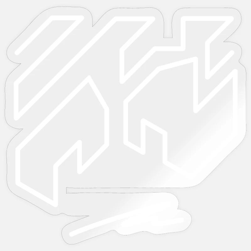 Illusion #18 - Sticker taille S (10 x 10 cm) - brillant transparent