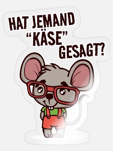 Ratte Statement Schoßtier Haustiere Heimtier - Sticker Größe S (10 x 10 cm) - Transparent glänzend