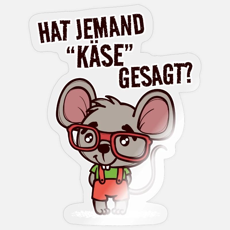 Ratte Statement Schoßtier Haustiere Heimtier - Sticker Größe S (10 x 10 cm) - Transparent glänzend