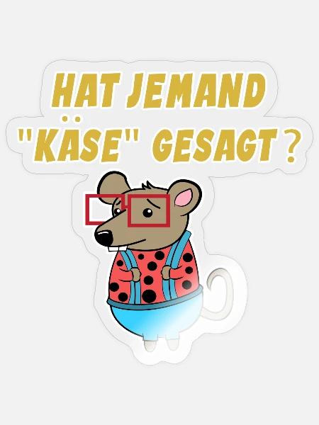 Heimtier Ratte Statement Haustiere Schoßtier - Sticker Größe S (10 x 10 cm) - Transparent glänzend