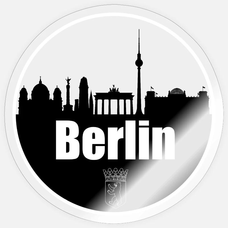 Berlin Transparency Skyline Sticker size S (10 x 10 cm)