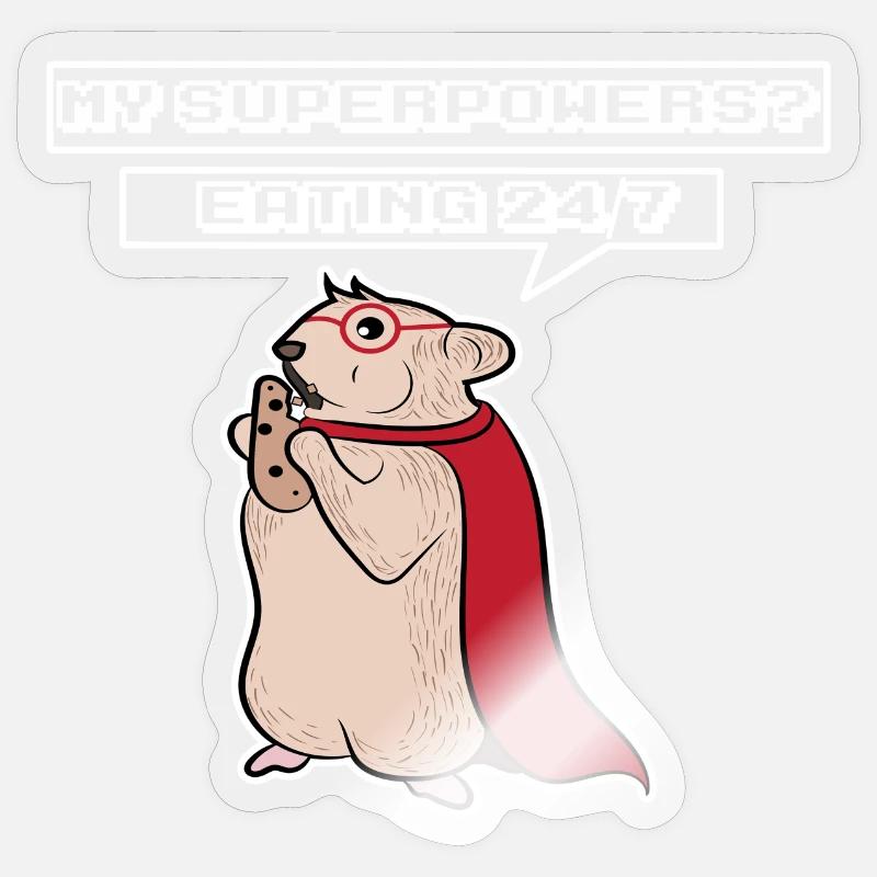 Mouse Statement Pets Pet Statement - Sticker size S (10 x 10 cm) - transparent glossy