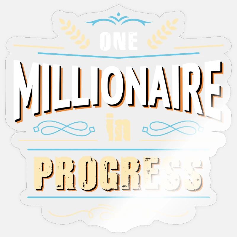 On the path to wealth Sticker size S (10 x 10 cm)