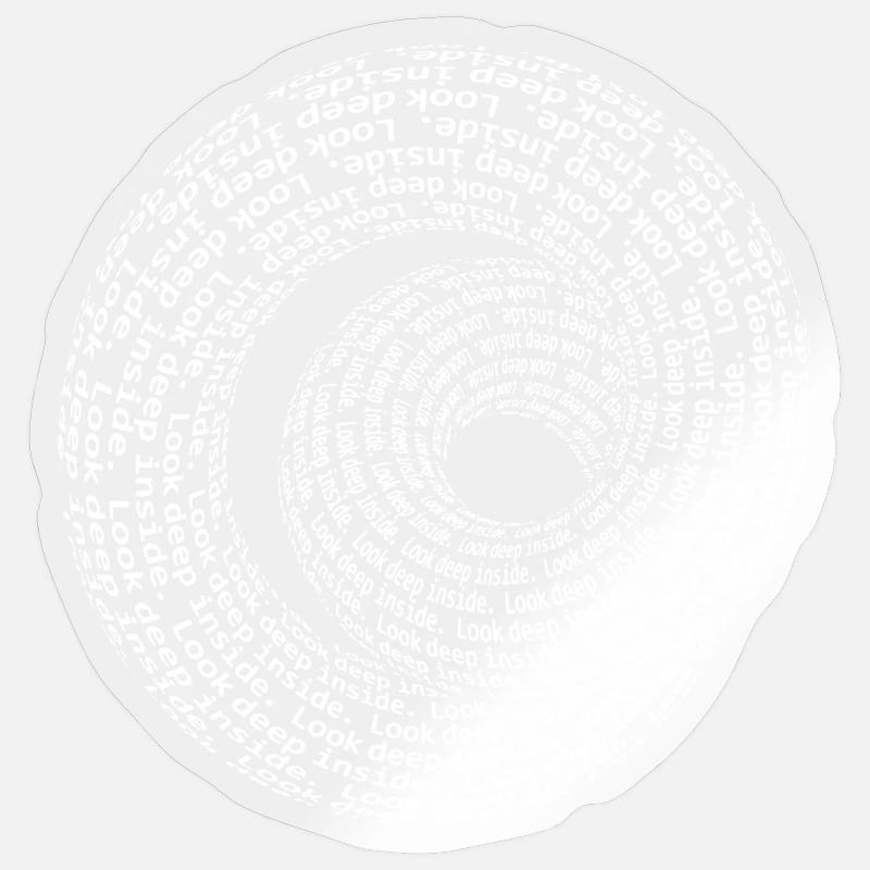 Eccentric - Look Deep Inside [bright] toroid Sticker size S (10 x 10 cm)