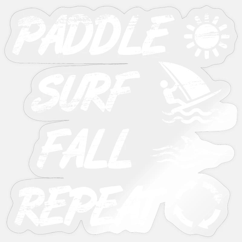 Windsurfer Spruch Sticker Größe S (10 x 10 cm)