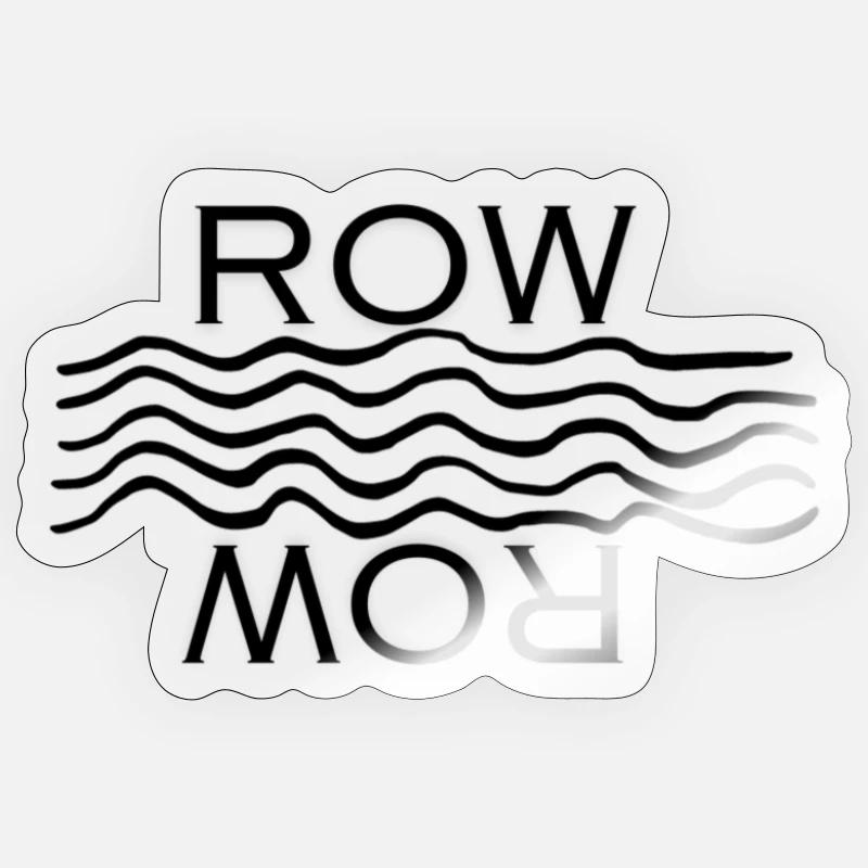 Conception Row-Wave - Sticker taille S (10 x 10 cm) - brillant transparent