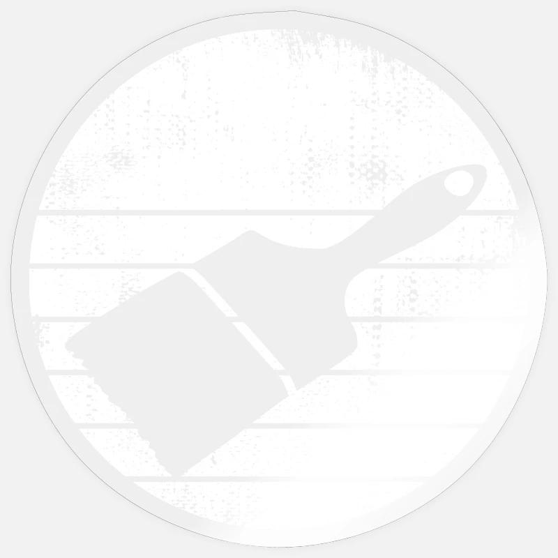 Painter Brush Drawing Sticker size S (10 x 10 cm)