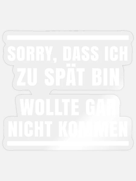 Ist Mir Wurscht Statement Egal Haltung - Sticker Größe S (10 x 10 cm) - Transparent glänzend
