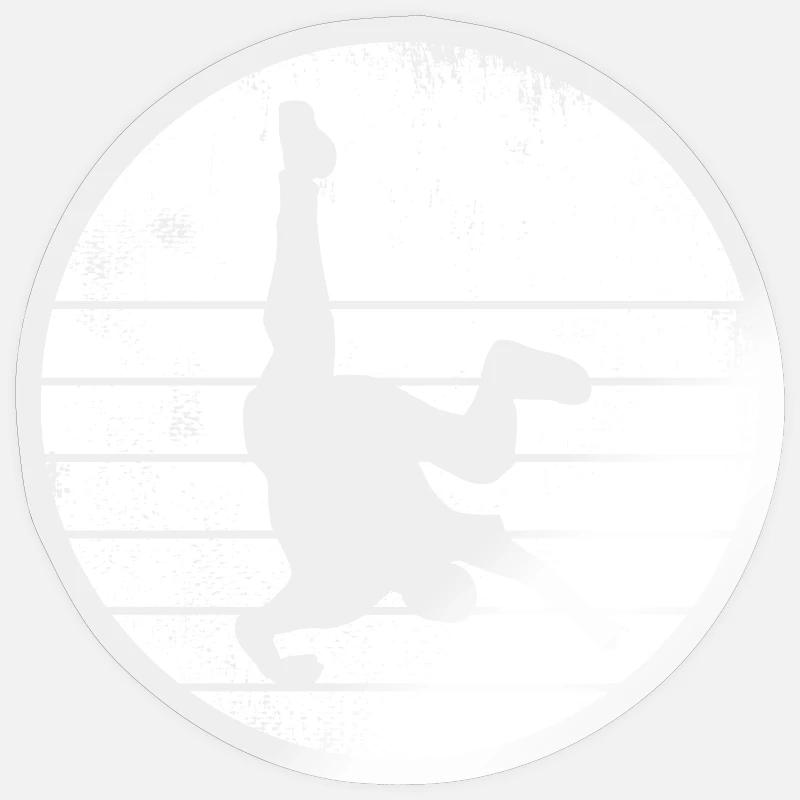 Breakdancer Sketch - Sticker Größe S (10 x 10 cm) - Transparent glänzend