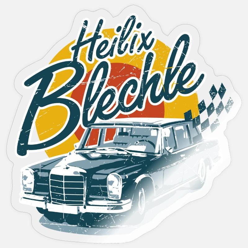 Heilix Blechle - Sticker Größe S (10 x 10 cm) - Transparent glänzend