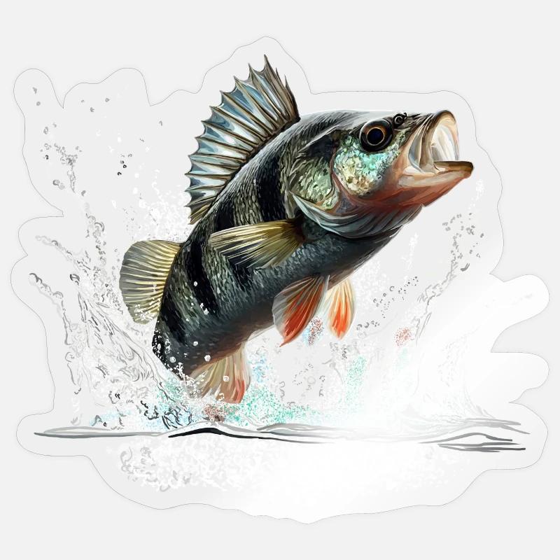Perche - Sticker taille S (10 x 10 cm) - brillant transparent