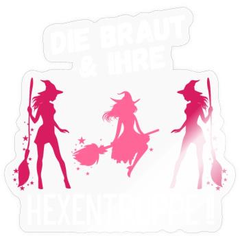 Bachelor party - Sticker size S (10 x 10 cm) - transparent glossy - Front