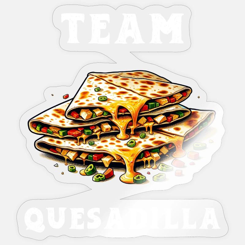Équipe Quesadilla Mexique - Sticker taille S (10 x 10 cm) - brillant transparent