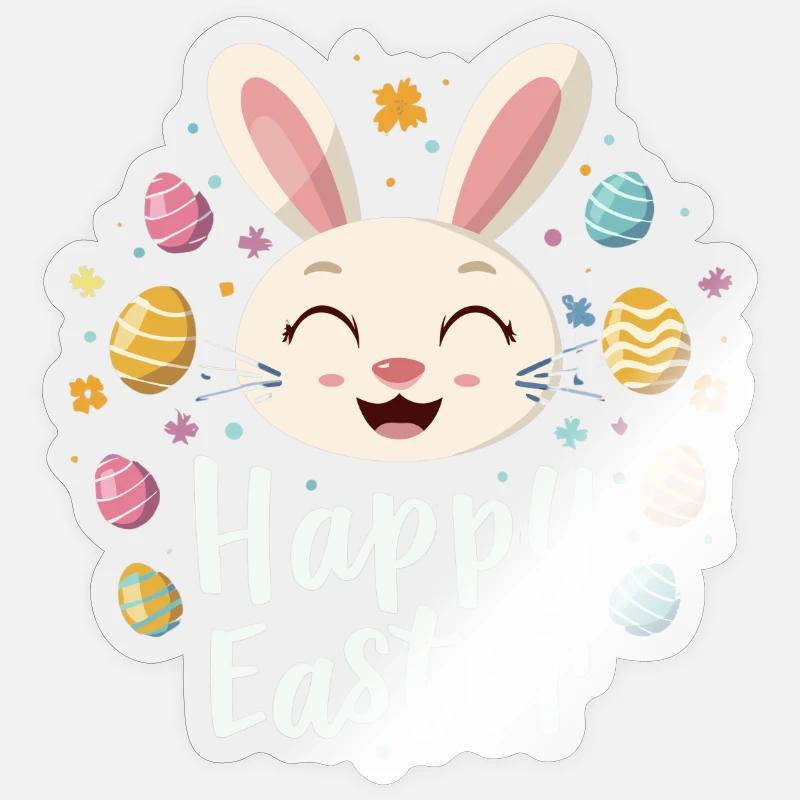 Happy Easter Happy Easter - Sticker size S (10 x 10 cm) - transparent glossy