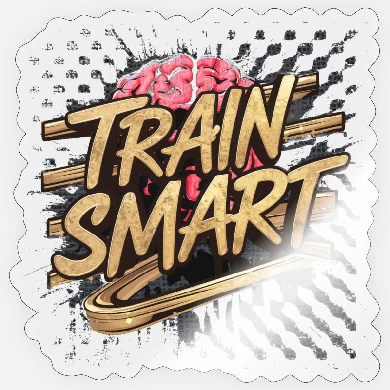 C-Sou Cycling - Train Smart - Sticker taille S (10 x 10 cm) - brillant transparent