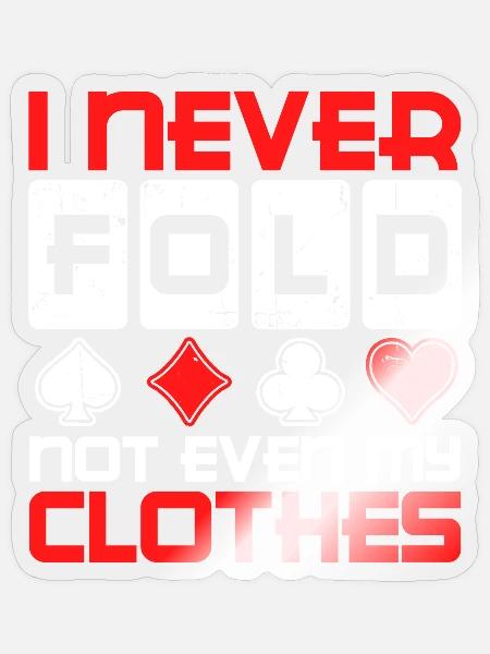 Gewinnen Casino Profispieler Statement Poker - Sticker Größe S (10 x 10 cm) - Transparent glänzend