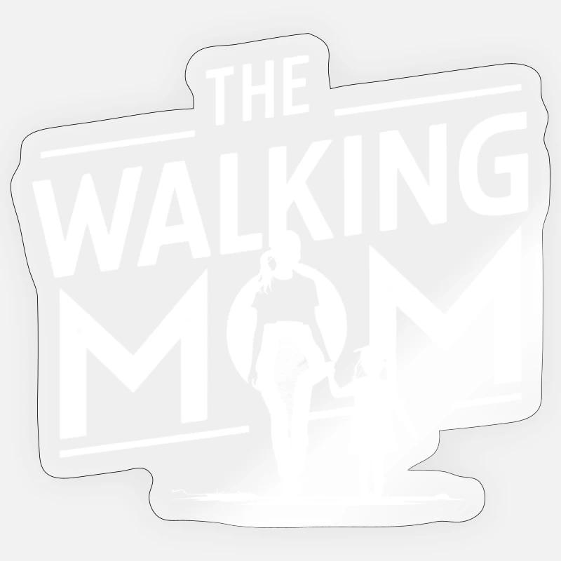 Single mom - Sticker size S (10 x 10 cm) - transparent glossy