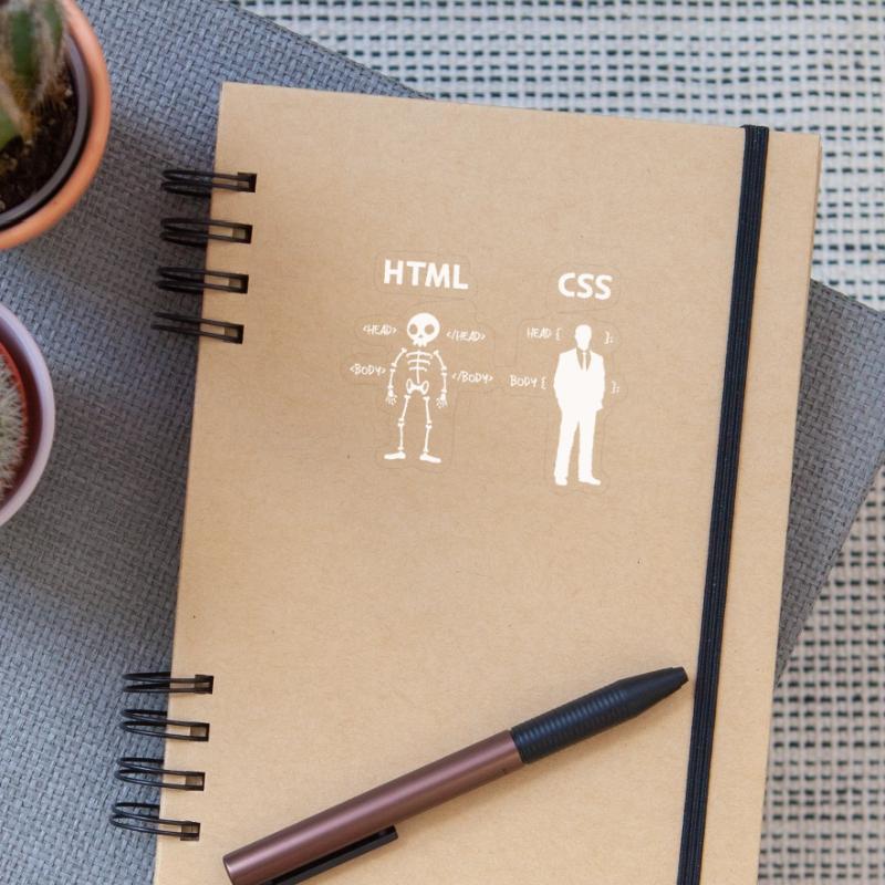 Code Css C++ Php Java Développeur Code Scripting Sticker taille S (10 x 10 cm)