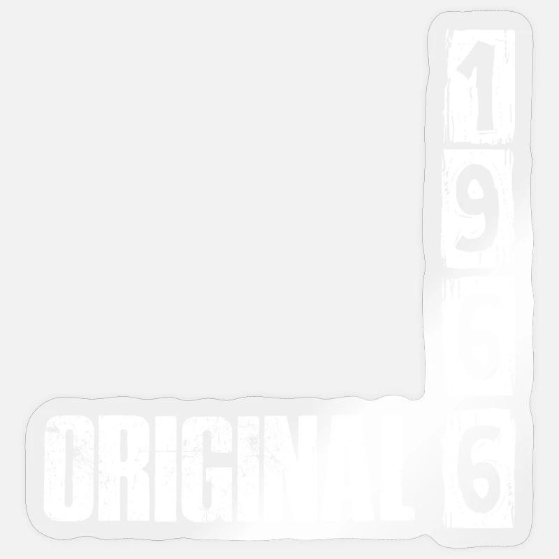 Millésime 1966 - Sticker taille S (10 x 10 cm) - brillant transparent