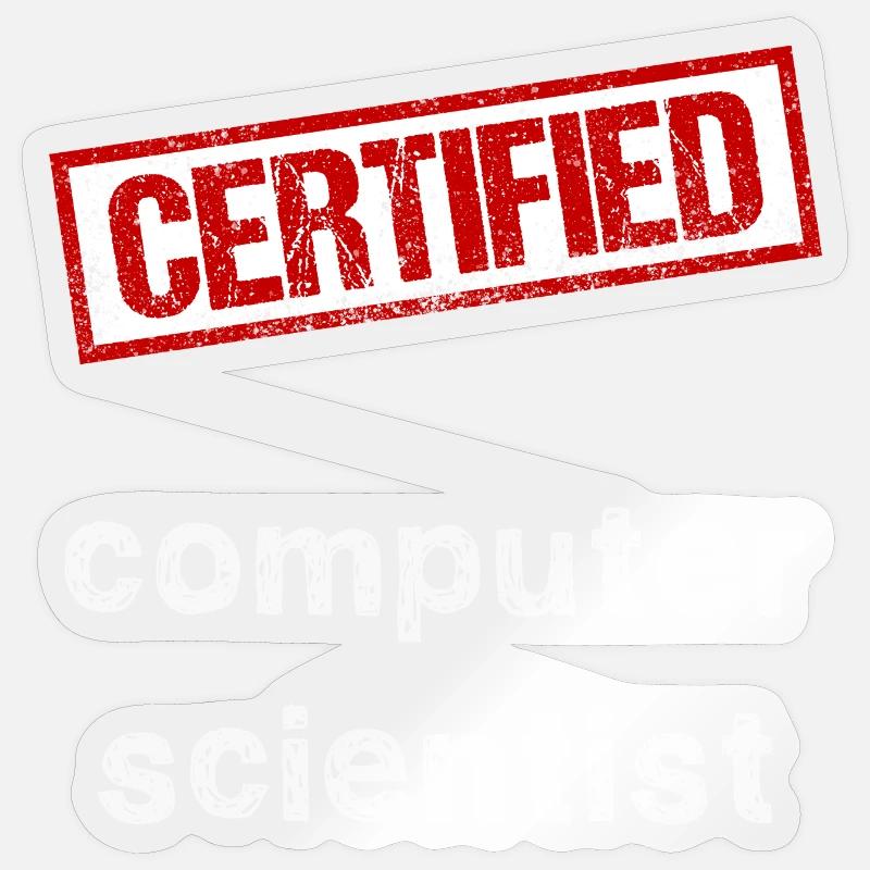 Computer scientist - Sticker size S (10 x 10 cm) - transparent glossy