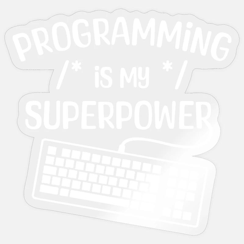 Computerfreak Developer Statement Coden Informatik Sticker Größe S (10 x 10 cm)