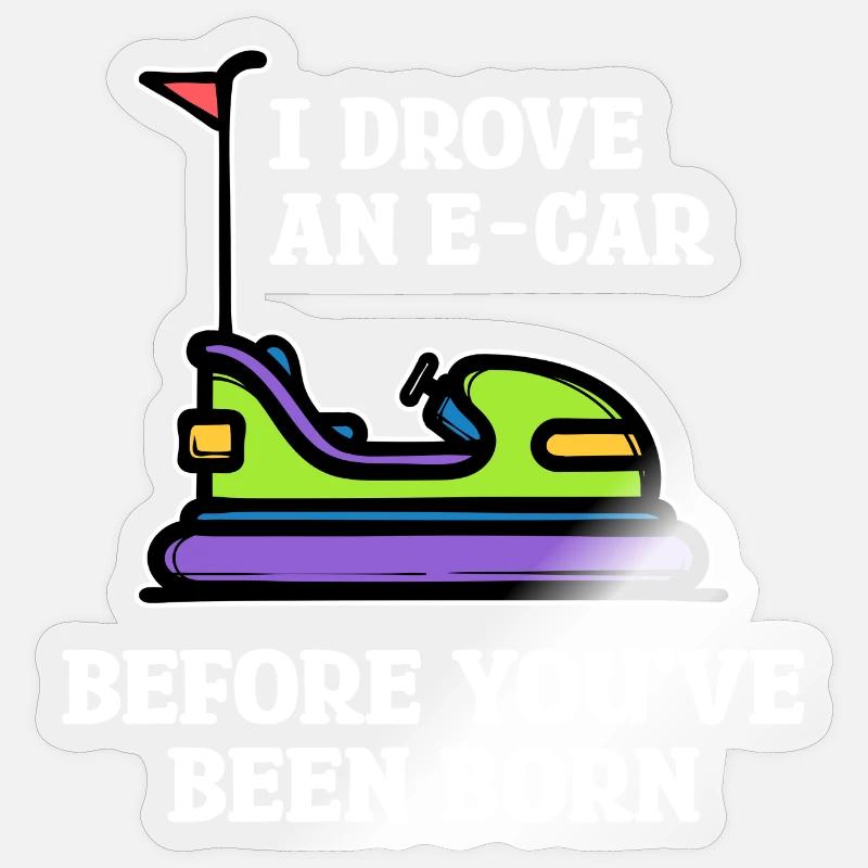 Tanken E-auto Elektrische Energie Statement Strom - Sticker Größe S (10 x 10 cm) - Transparent glänzend