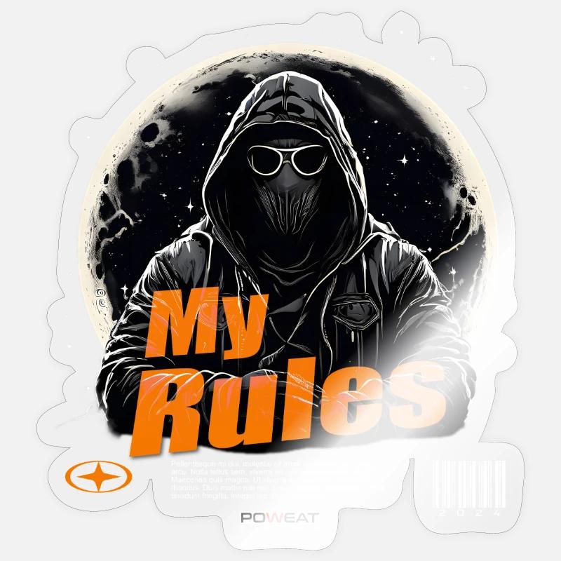 My Rules Sticker size S (10 x 10 cm)