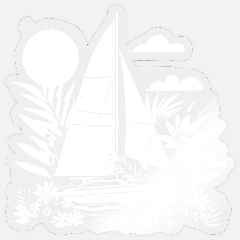 Look de bande dessinée de voile Sticker taille S (10 x 10 cm)